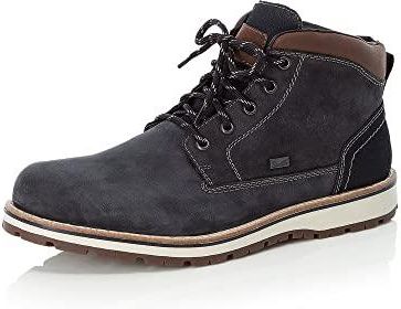 Rieker Męskie buty sznurowane F8410, męskie botki, wodoodporne, RiekerTEX, niebieski 16, 46 EU