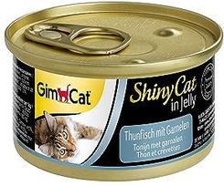 Gimcat Shinycat In Jelly Z Tuńczykiem I Krewetkami Mokra Karma Dla Kotów Z Rybą I Tauryną 24x70g