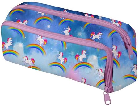 Ferocity Piórnik Szkolny 3 Komory Unicorn Rainbow (PIBOK001)