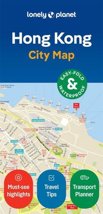 Lonely Planet Hong Kong City Map Tan