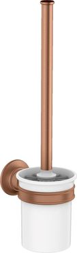 AXOR Montreux Szczotka do WC z pojemnikiem, ścienna czerwone złoto szczotkowane 42035310