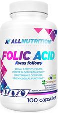 Zdjęcie Allnutrition Folic Acid Kwas Foliowy 100kaps. - Nowa Sól