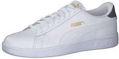 PUMA SMASH V2 L Trampki Uniseks, PUMA WHITE-PUMA WHITE-PEACOAT-PUMA TEAM GOLD, 38 EU