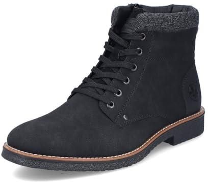 Rieker Męskie buty sznurowane 33640, męskie botki, czarny 01, 41 EU