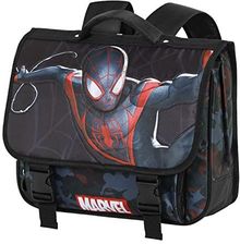 Spiderman Miles-Plecak Cartable 2.0 Czarny 38 x 30 cm Pojemność 13,5 L