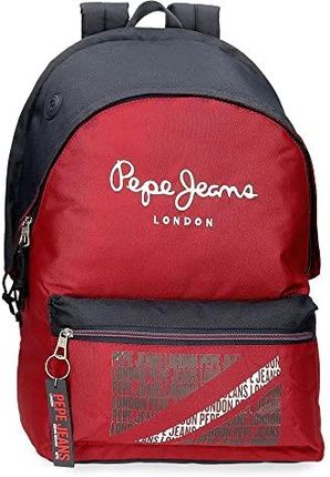 Pepe Jeans Clark Plecak Podwójna komora 15.6" 31x44x15 cm Poliester 23.87L Czerwony Czerwony