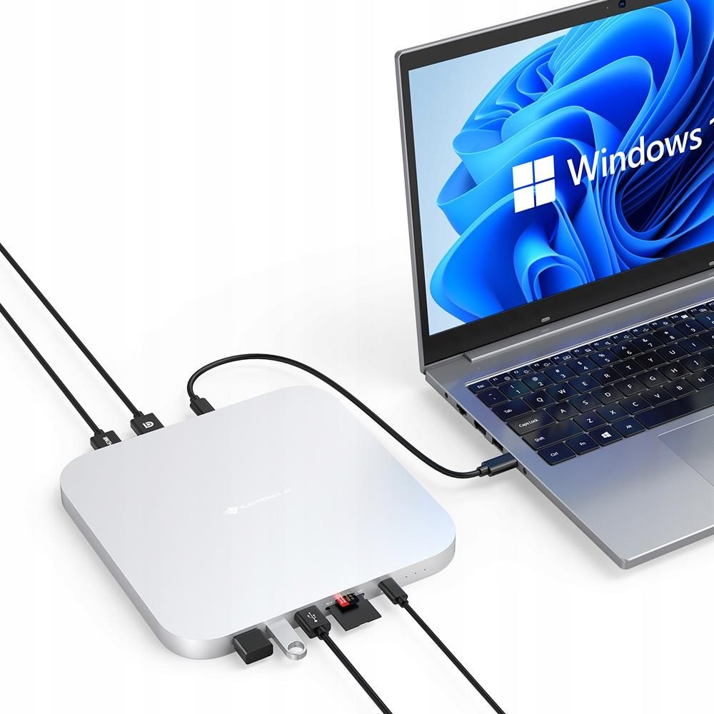 Hub USB Electronica4U Hub Stacja Dokująca Mc25Pro Max Z Usb C M.2 Nvme ...