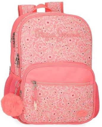 Pepe Jeans Nahid Plecak Szkolny Dwukomorowy Różowy 30x40x12 cm