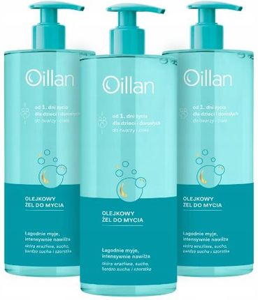Oillan Avena Oil Active Olejkowy Żel Do Mycia 3x750ml