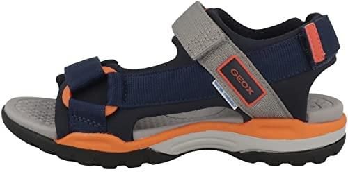 Sandales Geox B Sandal Multy Boy – Enfant Garçon Navy/Orange – Taille 25 EU – Confort & Respirant