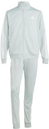 adidas Mężczyźni SPORTSWEAR BASIC 3 STRIPES TRICOT TRACKSUIT, Wonder Silver, L