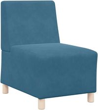vidaXL Sofa Fotel Niebieski 55cm Aksamit 4108478