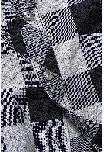 Brandit Herren Ozzy Karo Hemd – ärmellos, 100% Baumwolle, Mit Coolen Patches