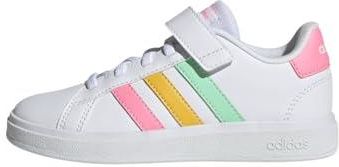 adidas gazelle silver green womens Grand Court Elastic Lace and Top Strap Shoes main image 1