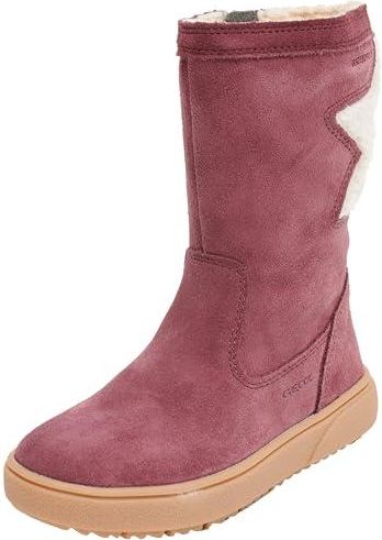 Geox Meisjes J Theleven Girl WPF enkellaars, prune, 29 EU