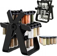 Zdjęcie Obrotowy Organizer, Przyprawnik Na Przyprawy, 18 Słoików, 34,5 x 26 x 22,5 cm - Cieszyn