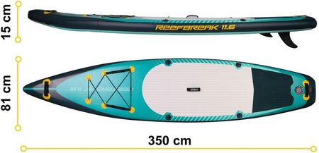 Deska SUP Reefbreak 350 x 81 x 15 cm Neo-Sport 170303 - zdjęcie 3