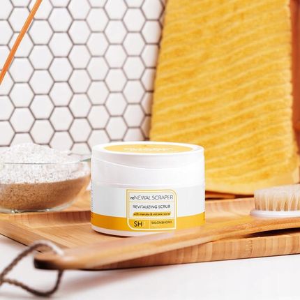 Home Pharm Foot reNEWAL SCRAPER 200 g - rewitalizujący peeling z ekstraktem z miodu manuka i kamieniem wulkanicznym - zdjęcie 2