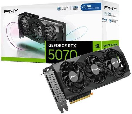 専用 PNY GEFORCE RTX 5070 12GB triplefan Pny GeForce RTX 5070 Triple Fan 12GB OC DLSS 4
