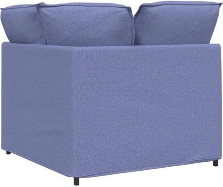 vidaXL Modułowy Narożnik Sofa Z Poduszkami Jeans Niebieski 100cm (4104457) - zdjęcie 2