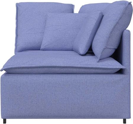 vidaXL Modułowy Narożnik Sofa Z Poduszkami Jeans Niebieski 100cm (4104457) - zdjęcie 3