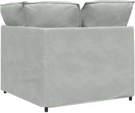 vidaXL Modułowy Narożnik Sofa Z Poduszkami Jasnoszary 100cm (4104459) - zdjęcie 3