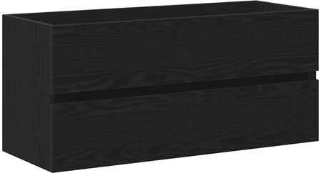 vidaXL Szafka Pod Umywalkę Czarny Dąb 100x38,5x45cm (862545)