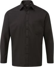 Zdjęcie Męska Popelinowa Koszula Z Długim Rękawem - Czarna Białostocka