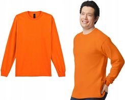 Zdjęcie Koszulka Bluzka T-Shirt Długi Rękaw Longsleev Gildan 2400 Safety Orange 5XL - Będzin