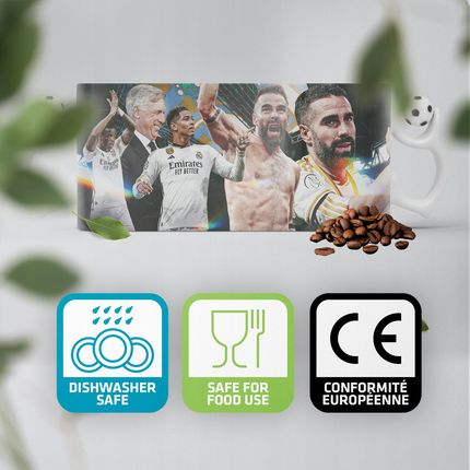 Kubek Piłkarski Carlo Ancelotti I Piłkarze Dla Fanów Real Madryt Kibica (KUB330BALLWH) - zdjęcie 5