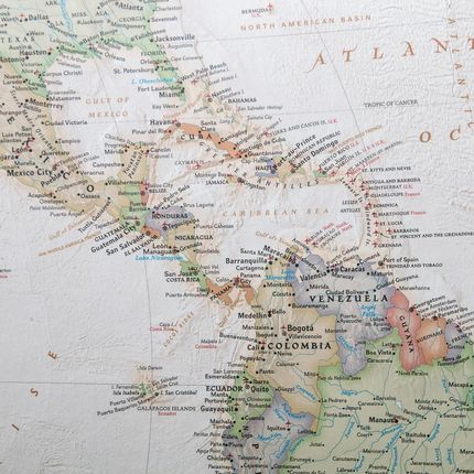 Artglob.Pl Spółka Z O. O. Świat Executive Pacific Centered Mapa Ścienna Polityczna Na Podkładzie Do Wpinania 1:36 384 000 - zdjęcie 2