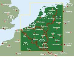 Zdjęcie Artglob Belgia Holandia Luksemburg Mapa 1 500 000 - Poznań