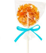 Herbaciany Lizak Mango Tango - pyszny cukrowy lizak do rozpuszczenia w gorącej wodzie z dodatkiem suszonych owoców mango na prezent, upominek -herbata