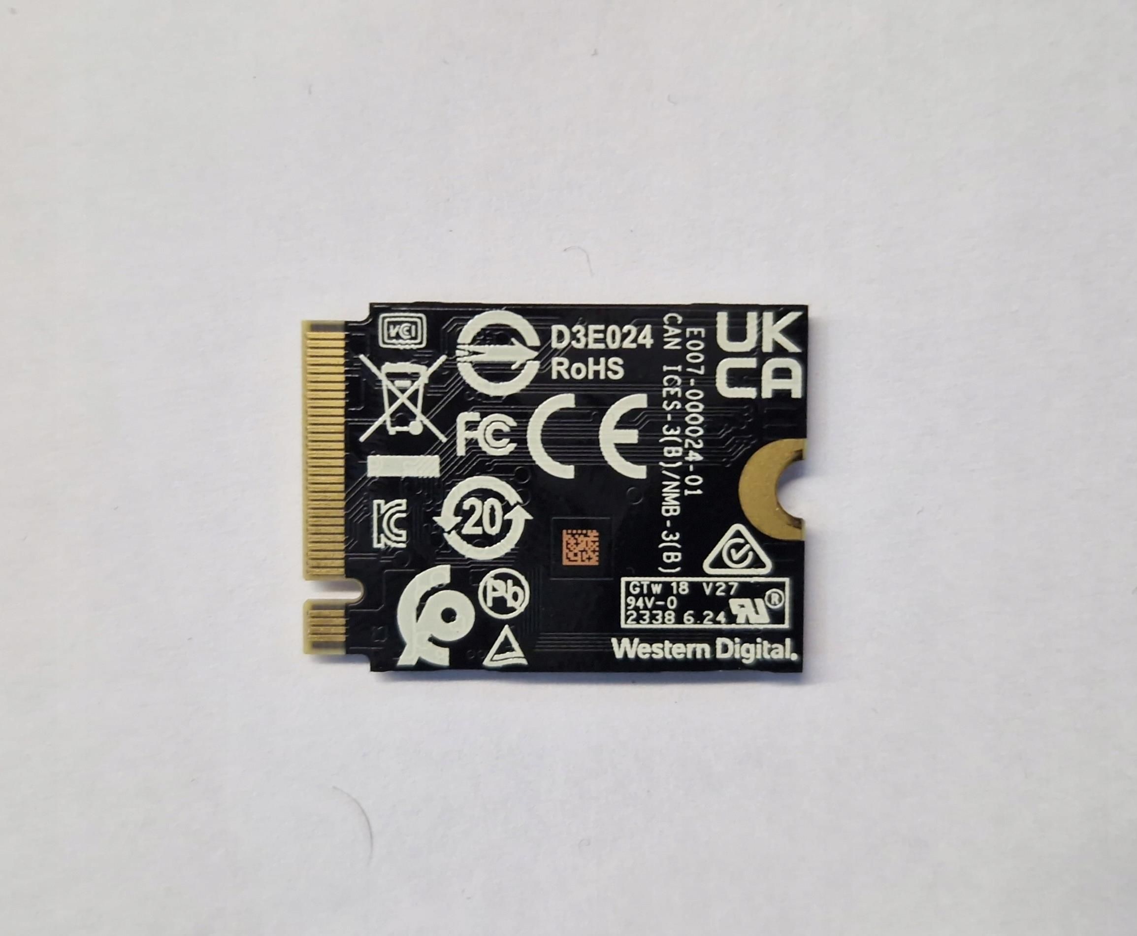 Dysk SSD Western Digital Pc 512GB M.2 2230 Nvme PCIe Gen4 x4