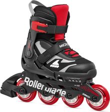 Rollrblade Microblade Rolki Regulowane Czarne/Czerwone Czerwony