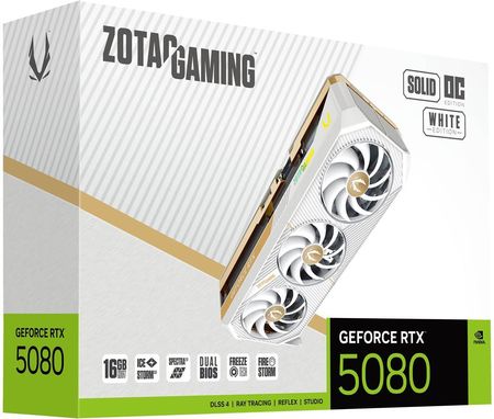Karta graficzna Zotac GAMING GeForce RTX 5080 SOLID OC 16GB White