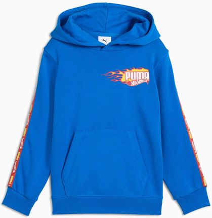 Bluza z kapturem chłopięca Puma X HOT WHEELS TR niebieska 63007158