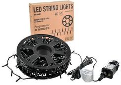 POLAMP Lampki choinkowe LED z programatorem - 500 LED 30mb IP44 zielony przewód - MULIKOLOR