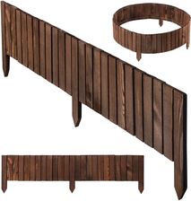 Kadax Płotek Drewniany Rollborder Ansjo 115x20cm Brązowy 39981