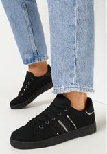 Zdjęcie CZARNE SNEAKERSY Z WSTAWKAMI ROZMIAR 36 - Luboń