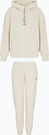Dres damski EA7 Emporio Armani Train Tracksuit HO 1/4 Zip almond milk Wiosna 2025