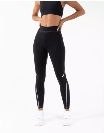 Legginsy fitness damskie Nike Sportswear Swoosh czarne