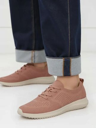 Damskie Sneakersy NORA BUTY SPORTOWE RÓŻOWE SIATKA WYGODNE 38 - zdjęcie 2