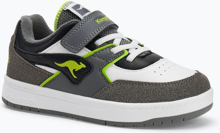 Buty dziecięce KangaROOS K-CP Bounder EV steel grey/neon green Wiosna 2025