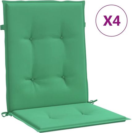 vidaXL Poduszki Na Krzesła Ogrodowe 4 Szt. Zielone 100X50X3cm 47557 
