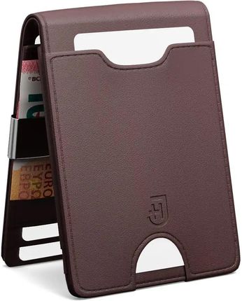 James Hawk Smart Wallet Brown - Portfel w kolorze brązowym z klipsem