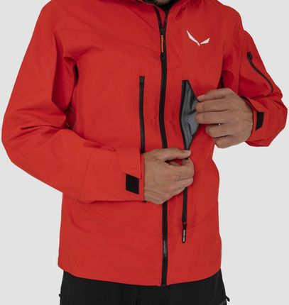 Kurtka z kapturem męska Salewa ORTLES GTX PRO czerwona 00-0000028929_1500 - zdjęcie 2