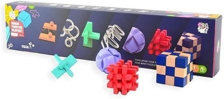 Robe Puzzle drewniane IQ i metalowe łamigłówki 7w1