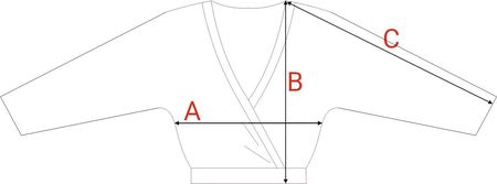 B292 Bluza z kopertowym dekoltem - miętowa (kolor Miętowy, rozmiar XL) - zdjęcie 2