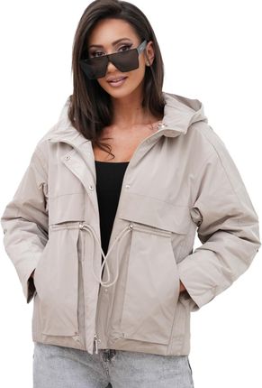 Kurtka przejściowa damska KSENIA – z kapturem, lekka, na każdą pogodę